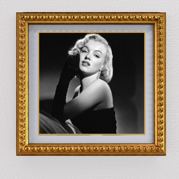Marilyn Monroe Vintage Rare Portait Framed Elegant Ornate Gold 10x10 - Picture 1 of 7